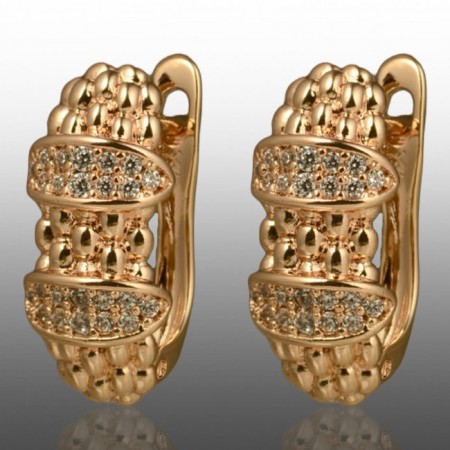 Позолочені сережки  Xuping 24749 фото | Brulik