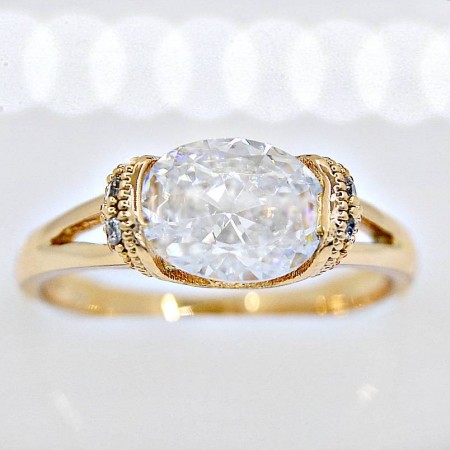 Кольцо "Изысканность"   12475-белый фото | Brulik