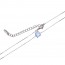 Цепочка с кулоном Swarovski Xuping 4135-белый фото | Brulik