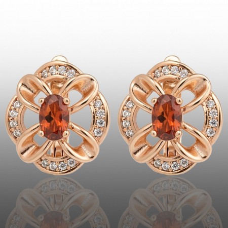 Позолочені сережки Xuping 24333 фото | Brulik