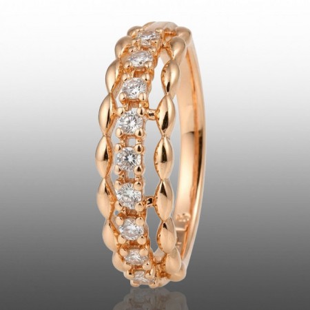 Позолочена каблучка Xuping 10955 фото | Brulik