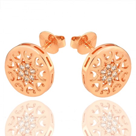 Позолоченные серьги-гвоздики Fallon 82201559 фото | Brulik