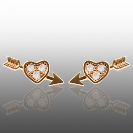 Позолочені сережки гвоздики Xuping 23708