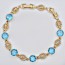 Исключительный браслет 18К  72764-голубой фото | Brulik