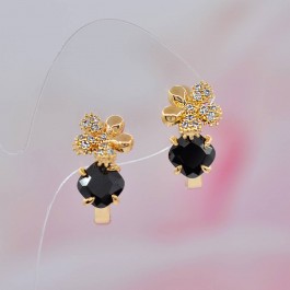 Изысканные серьги ХР 10-2038-черный