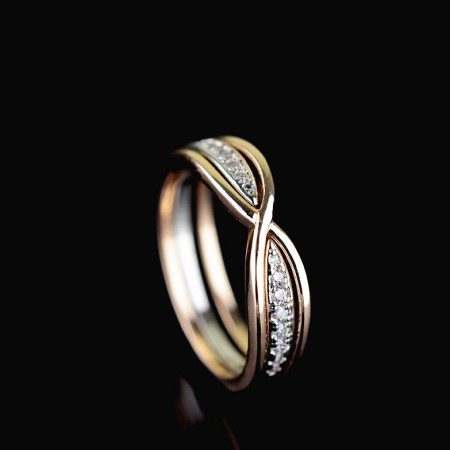 Позолоченное кольцо Fallon 2 в 1 93200748 фото | Brulik