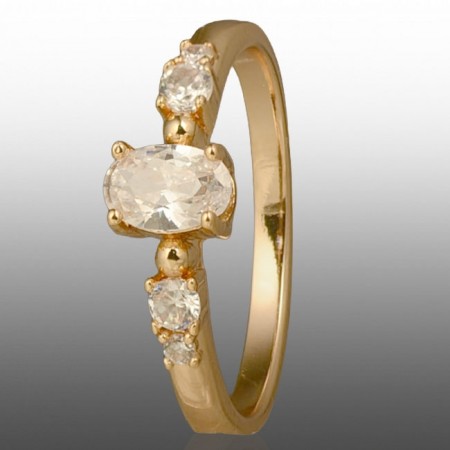 Позолочена каблучка  Xuping 10945 фото | Brulik