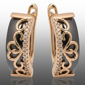 Позолочені сережки Xuping 24363 фото | Brulik