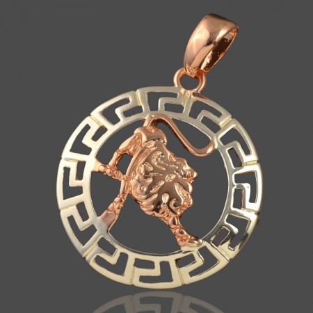 Позолоченный кулон Fallon 96100051-лев фото | Brulik