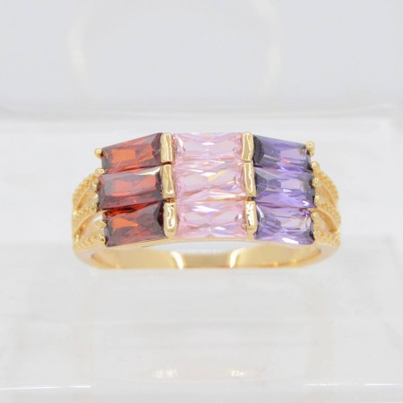 Красочное кольцо оптом 10-1055-мультиколор фото | Brulik