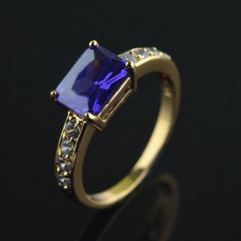 Позолоченное кольцо XP 1611-фиолетовый