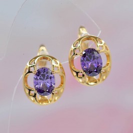 Пленительные серьги ХР 10-2009-фиолетовый