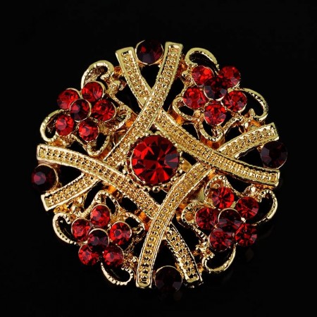 Брошь с фианитами 25319 фото | Brulik
