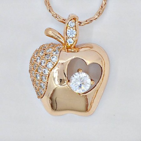 Кулон "Apple" 31144-белый фото | Brulik