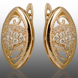 Позолочені сережки  Xuping 24709