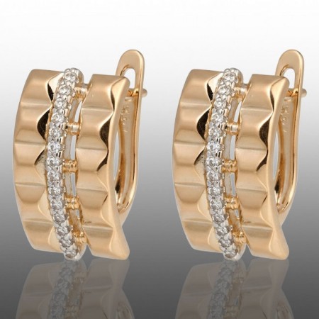 Позолочені сережки  Xuping 24750 фото | Brulik