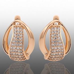 Позолочені сережки Xuping 24347 фото | Brulik