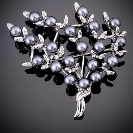 Стильная брошь-8639 фото | Brulik