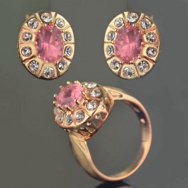 Позолоченный комплект Fallon 81200106-розовый