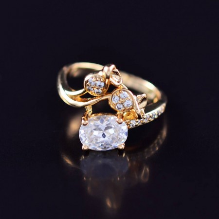 Изумительное элитное кольцо с фианитами 10-1114 фото | Brulik