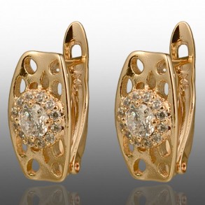 Позолочені сережки  Xuping 24756 фото | Brulik