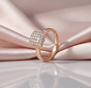 Позолочена каблучка Xuping 10182 фото | Brulik