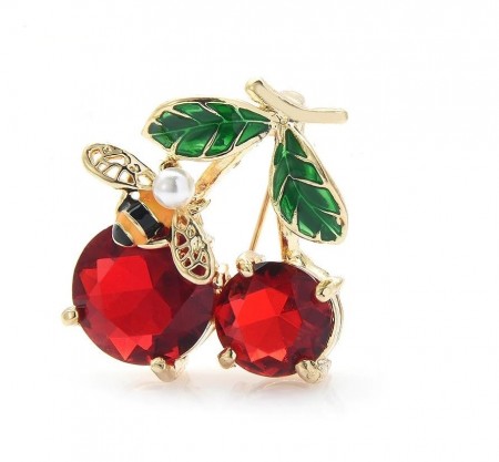 Брошь "Вишенка" 8868 фото | Brulik