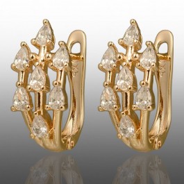 Позолочені сережки  Xuping 24753