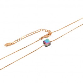 Позолоченная цепочка  с кулоном Swarovski Xuping 4097-зеленый