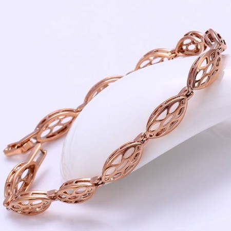 Неординарный позолоченный браслет 72237 фото | Brulik