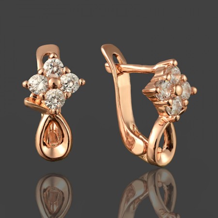 Позолоченные серьги Fallon 82202245 фото | Brulik