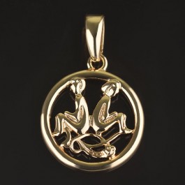 Позолоченный кулон Fallon 86100070-близнецы