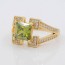 Шикарное кольцо с фианитами Xuping 10-1029-зеленый фото | Brulik