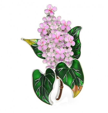 Брошь  "Ветка сирени" 8823-розовый фото | Brulik