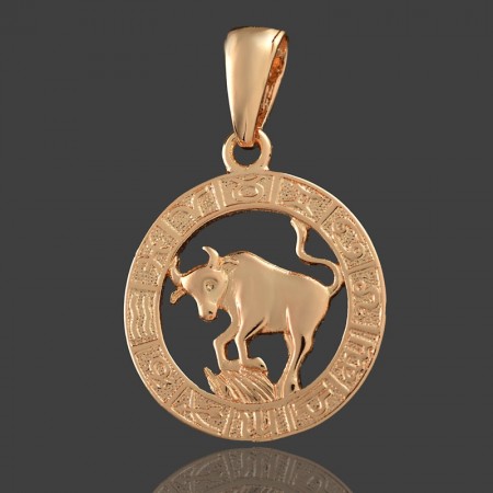Позолоченный кулон Fallon  86100078-телец фото | Brulik