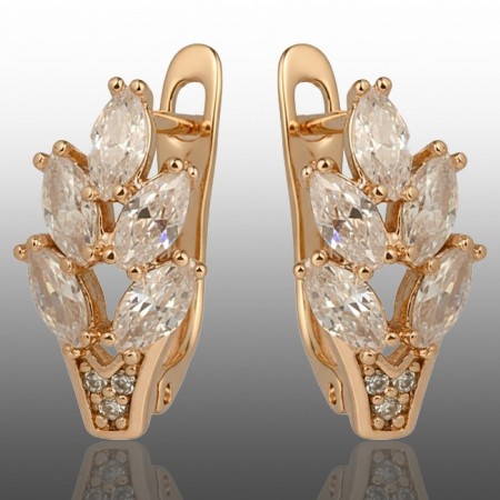 Позолочені сережки Xuping 24323 фото | Brulik