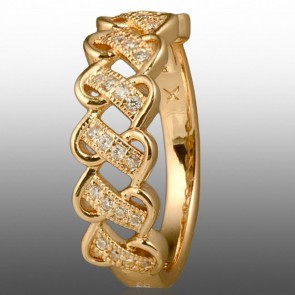 Позолочена каблучка  Xuping 10938 фото | Brulik