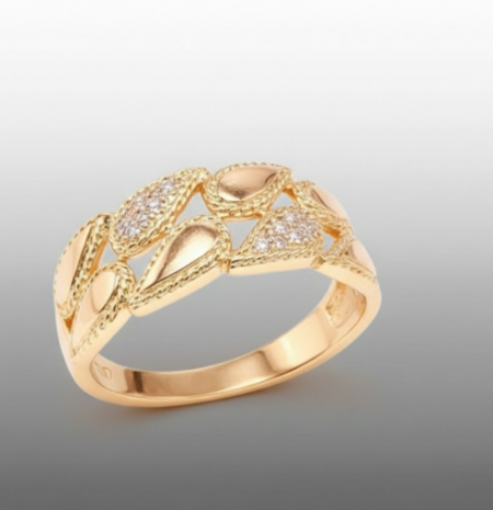 Позолочена каблучка  Xuping 10947 фото | Brulik