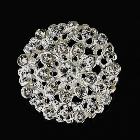 Нежная брошь с фианитами 15311 фото | Brulik