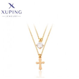  Позолоченная цепочка 2 в 1 с кулонами  Xuping A00612532
