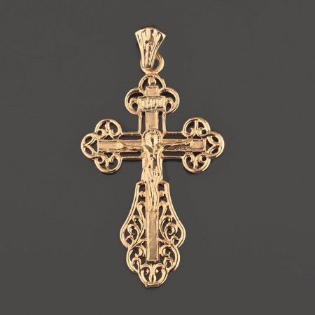 Позолоченный крест Fallon 86100175 фото | Brulik
