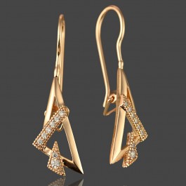 Позолоченные  серьги  XP 20403