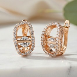 Позолочені сережки Xuping  22910