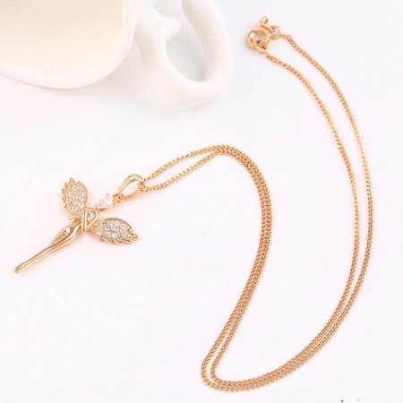 Обворожительный кулон с фианитами в позолоте 32512 фото | Brulik