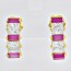 Очаровательные серьги-гвоздики с цветными фианитами Xuping 2449 фото | Brulik