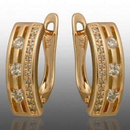 Позолочені сережки  Xuping 24721