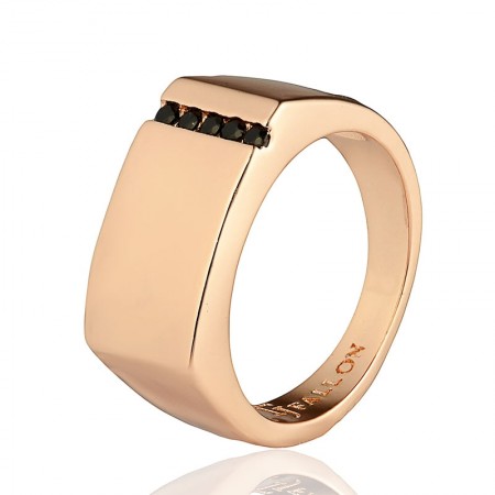 Позолоченное кольцо печатка Fallon 83210115 фото | Brulik