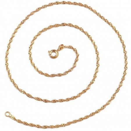 Очаровательная цепочка в позолоте 42750 фото | Brulik