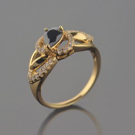 Позолоченное кольцо XP 1859-черный