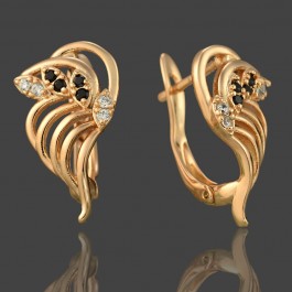 Позолоченые серьги XP 20309-черный